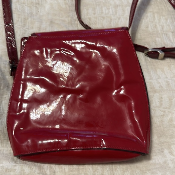 Vintage Arnold churgin Red Patent Leather Bag - Picture 3 of 4